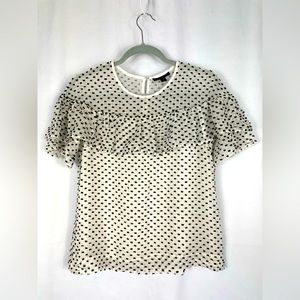 J. Crew Silk Bow Print blouse